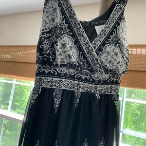 BluStage Black Patterned Dress